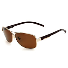 2014新款 億超YC9015金色 復(fù)古墨鏡 潮男蛤蟆鏡 偏光太陽鏡