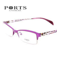 新款 寶姿金屬合金 時尚女款 商務(wù)近視眼鏡 POF01913PP1紫色
