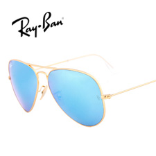 雷朋 RB3025 男女通用 太陽鏡 112/17金框藍(lán)片（五彩）