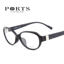 寶姿板材POF14401BK黑休閑大碼女士近視眼鏡架