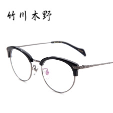 竹川木野 Z1601 男女通用  眼鏡框 C03黑框槍腿