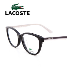 鱷魚(yú)L2698A001休閑板材全框中碼男女通用黑框灰腿近視框架眼鏡