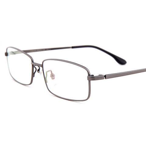 新品億超商務(wù)男士輕純鈦全框中碼近視框架眼鏡FB6084C3亮槍色
